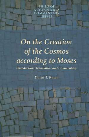 On the Creation of the Cosmos According to Moses de Charles Duke Philo