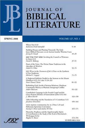 Journal of Biblical Literature, Spring 2008 de James C. VanderKam