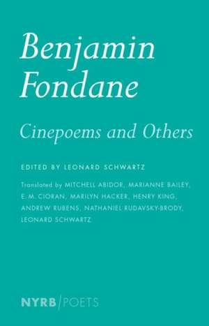 Cinepoems and Others de Benjamin Fondane