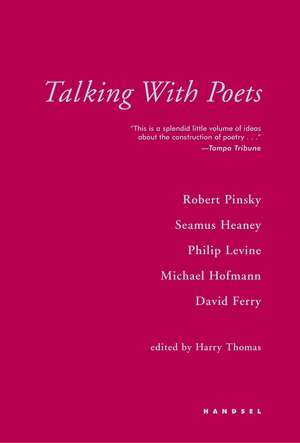 Talking with Poets de Harry Thomas