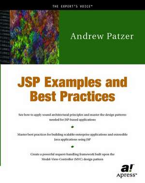 JSP Examples and Best Practices de Andrew Patzer