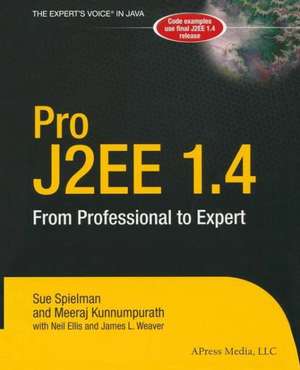 Pro J2EE 1.4: From Professional to Expert de Sue Spielman