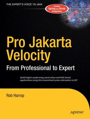 Pro Jakarta Velocity: From Professional to Expert de Rob Harrop