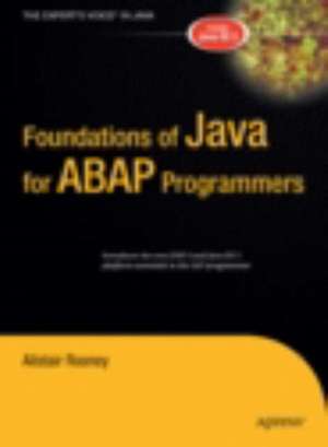 Foundations of Java for ABAP Programmers de Alistair Rooney