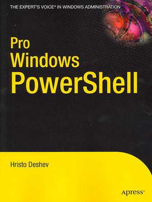 Pro Windows PowerShell de Hristo Deshev