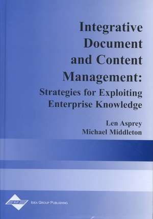 Integrative Document and Content Management de Michael Middleton