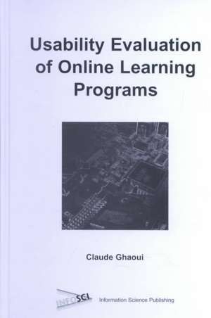 Usability Evaluation of Online Learning Programs de Claude Ghaoui