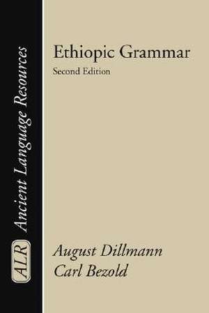 Ethiopic Grammar de August Dillman