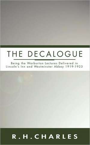The Decalogue de R. H. Charles