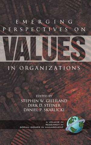 Emerging Perspectives on Values in Organizations (Hc): Academic Performance and Achievement in the Post-Brown Era (Hc) de Dirk Steiner