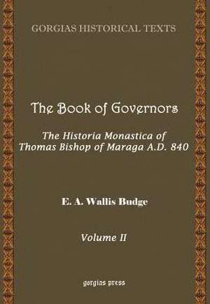 The Book of Governors de E. W. Budge