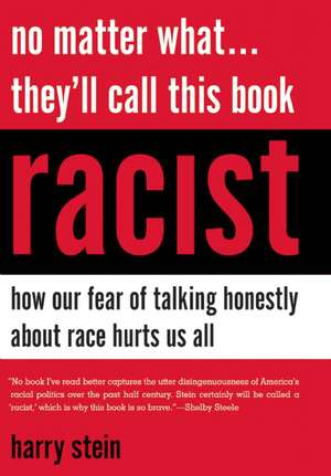 No Matter What... They'll Call This Book Racist: How Our Fear of Talking Honestly about Race Hurts Us All de Harry Stein