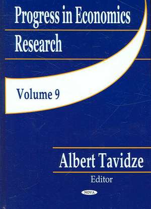 Progress in Economics Research de Albert Tavidze