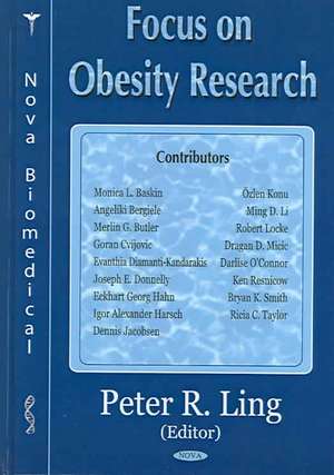 Focus on Obesity Research de Peter R. Ling