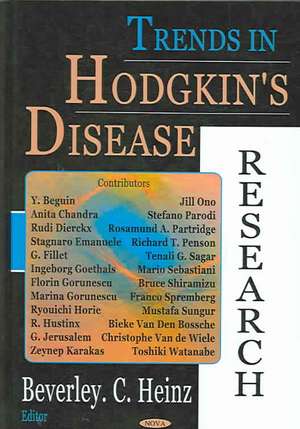 Trends in Hodgkin's Disease Research de Beverley C. Heinz