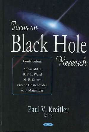 Focus on Black Hole Research de Paul V. Kreitler