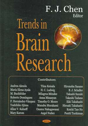 Trends in Brain Research de F. J. Chen