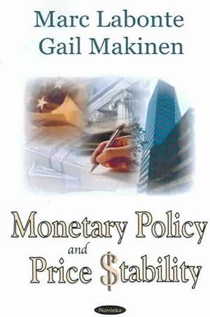 Monetary Policy and Price Stability de Marc Labonte