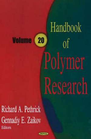 Handbook of Polymer Research de Richard A. Pethrick