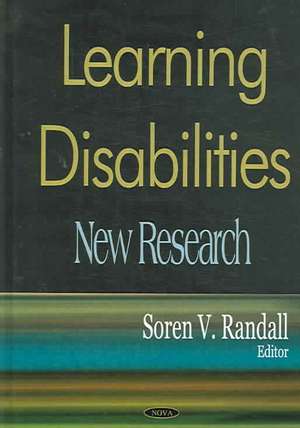 Learning Disabilities de Soren V. Randall