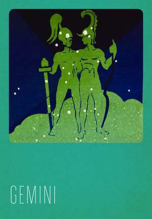 Gemini Silk Screened Greeting Card de Paul Dubosclard