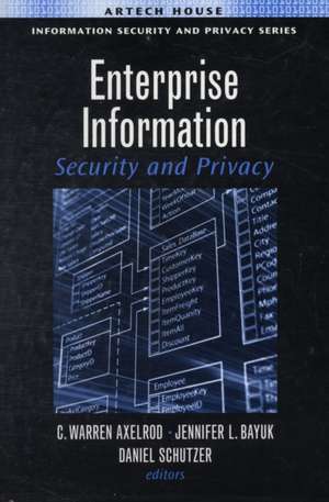 Enterprise Information Security and Privacy de C. Warren Axelrod