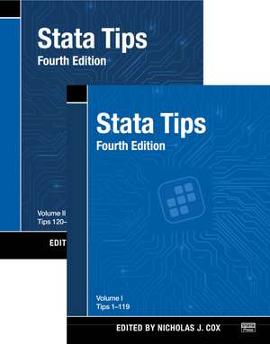 Stata Tips, Fourth Edition, Volumes I and II de Nicholas J Cox