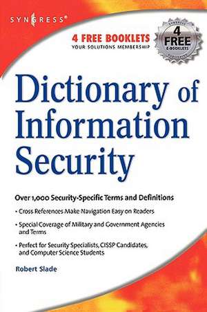 Dictionary of Information Security de Robert Slade