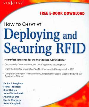 How to Cheat at Deploying and Securing RFID de Frank Thornton