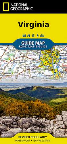 Virginia: State Guide Maps de National Geographic Maps