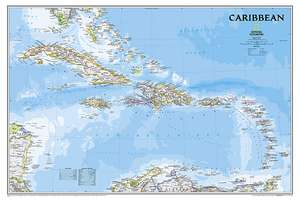 Caribbean Classic, tubed: Wall Maps Countries & Regions de National Geographic Maps