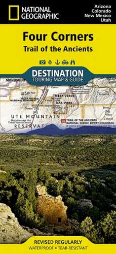 Four Corners: Destination Map de National Geographic Maps