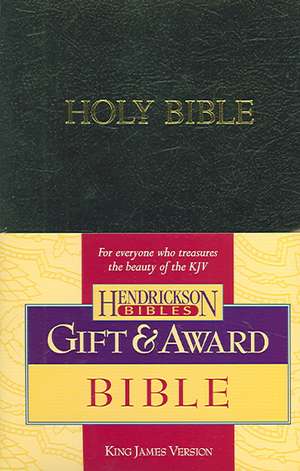 Gift & Award Bible-KJV: Grid or Gridlock? de Hendrickson Publishers