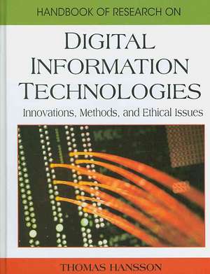 Handbook of Research on Digital Information Technologies de Thomas Hansson