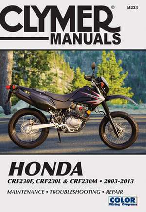 Honda CRF230F (2003–2013), CRF230L & CRF230M (20 – 41334 de Haynes