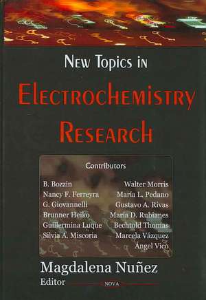 New Topics in Electrochemistry Research de Magdalena Nunez