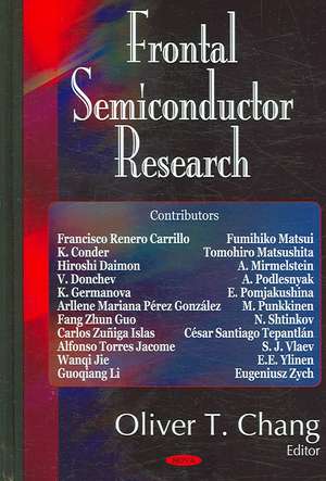 Frontal Semiconductor Research de Oliver T. Chang