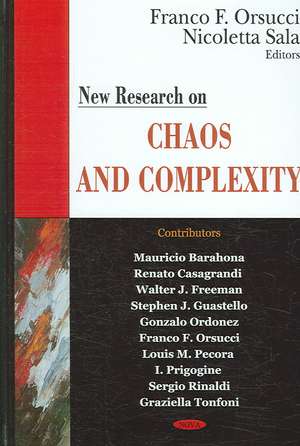 New Research on Chaos and Complexity de Franco F. Orsucci