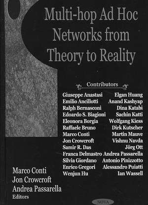 Multi-Hop Ad Hoc Networks from Theory to Reality de Marco Conti