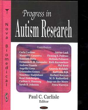 Progress in Autism Research de Paul C. Carlisle