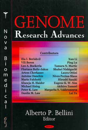 Genome Research Advances de Alberto P. Bellini