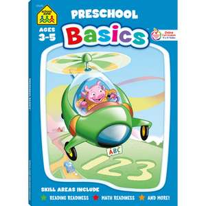 School Zone Preschool Basics 96-Page Workbook de School Zone