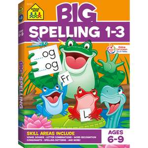 School Zone Big Spelling 1-3 Workbook de School Zone