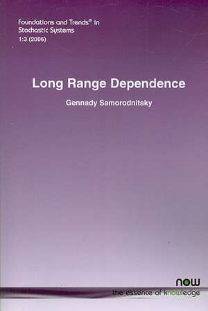 Long Range Dependence de Gennady Samorodnitsky