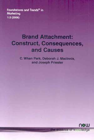 Brand Attachment: Construct, Consequences and Causes de C. Whan Park