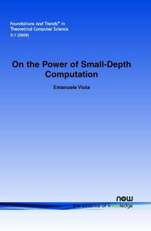 On the Power of Small-Depth Computation de Emanuele Viola