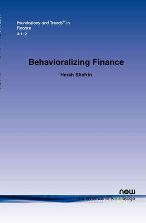 Behavioralizing Finance de Hersh Shefrin