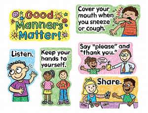 Good Manners Matter Mini Bulletin Board Set de Carson-Dellosa Publishing