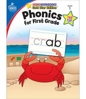 Phonics for First Grade Grade 1 de Carson-Dellosa