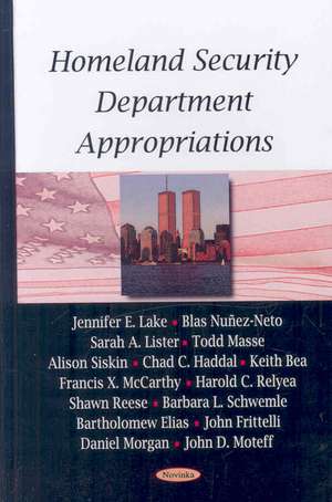 Homeland Security Department Appropriations de Jennifer E. Lake